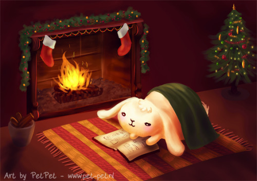 Hi everyone!This year I made new christmas cards again! And the theme is: chubby bunnies (tehehe, wh