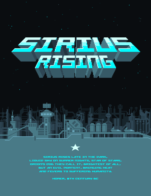 mazeon pixel art — SIRIUS RISING Logo and environment for the title...
