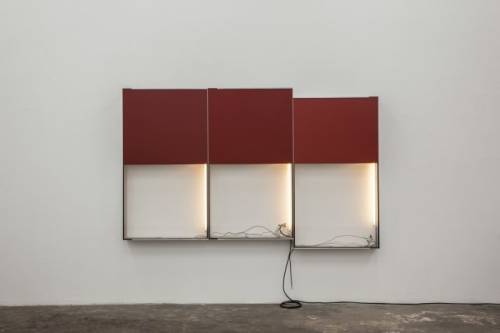 Pedro Cabrita Reis, Who’s Afraid of the Red #2, Lisboa, 2015, aluminium frames, enamel on doub