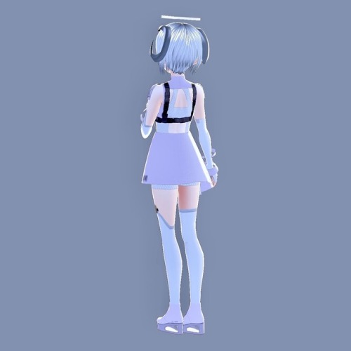 New avatar named 2YN for AR + VR. All the outfit textures are available for download to use on your 