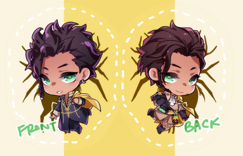 dimitri and claude plush cushion designs!