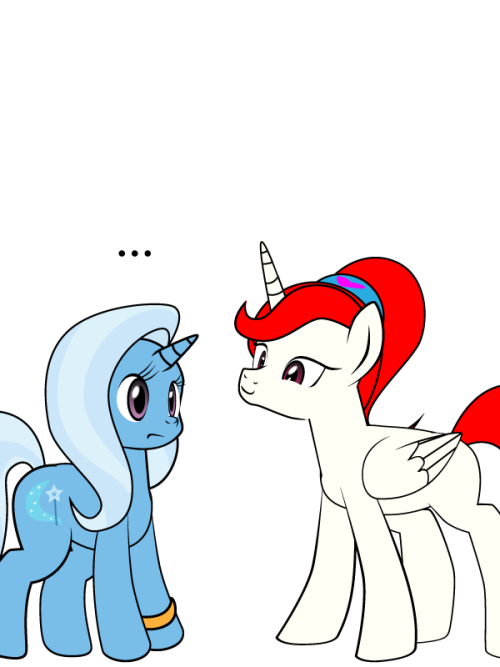 twixie-answers:  Who’s a cute little clone? :3  Dat cute curious pony face X3