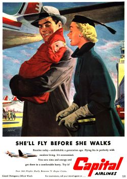 karlrodrique:  1954. Capital Airlines. She’ll