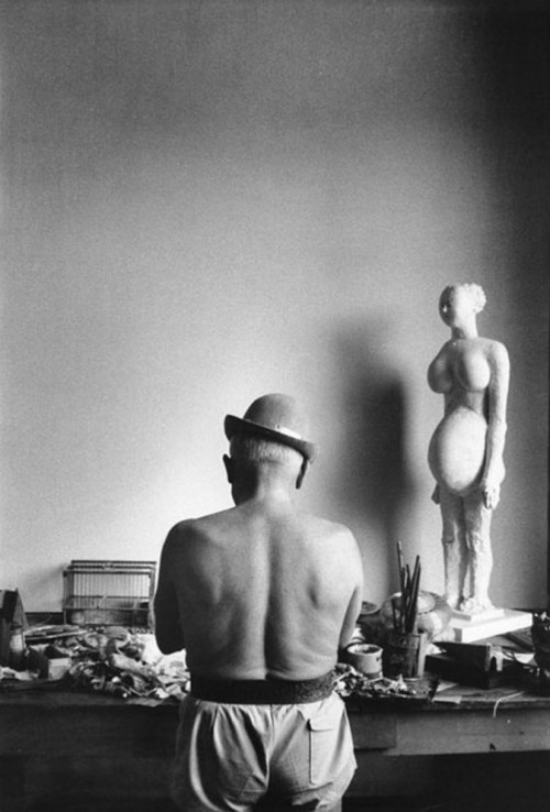 Pablo Picasso in his studio, 1950Photo by David Douglas Duncan