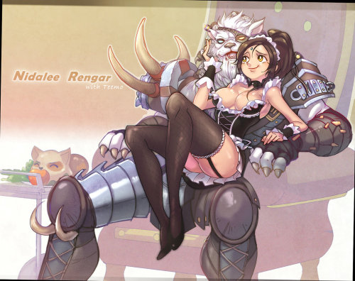 league-of-legends-sexy-girls:  Rengar Nidalee by *kukon 