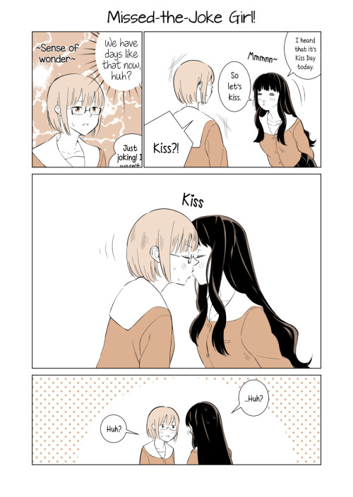 chiaki-tl: キスの日 (Kiss Day) was May 23rd, but it’s never too late for yuri. Brought to you by R