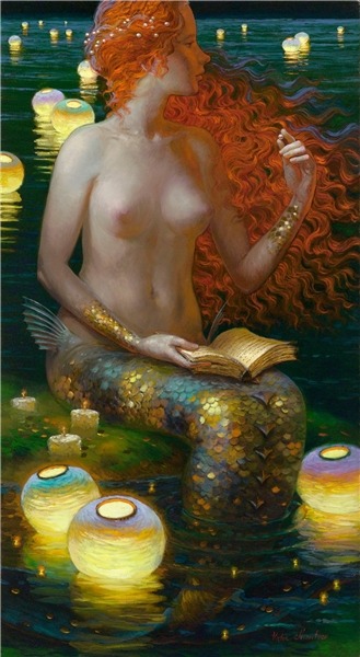 Porn ignissannat:  Beautiful golden mermaids by photos
