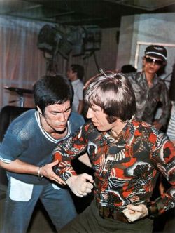 vintagesalt:  Bruce Lee and Chuck Norris, 1970s. 
