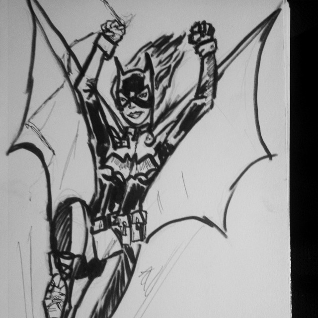 #inktober #latepost #batgirl #8