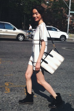 balenciwanga:  Fei Fei Sun wearing wang http://instagram.com/balenciwanga 