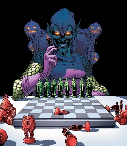 towritecomicsonherarms:  Favourite mainstream comic book villain tbhNorman Osborn/Green Goblin/Iron Patriot And he’s 3rd after The Dark Judges (from Judge Dredd) and The Plutonian (from irredeemable) on the all time listPersonally i just prefer it when