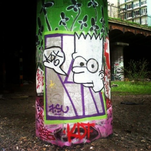 During the shooting&hellip; #simpsons #bart #bartsimpson #tags #ghetto #streetart #bowsdontcry #popc