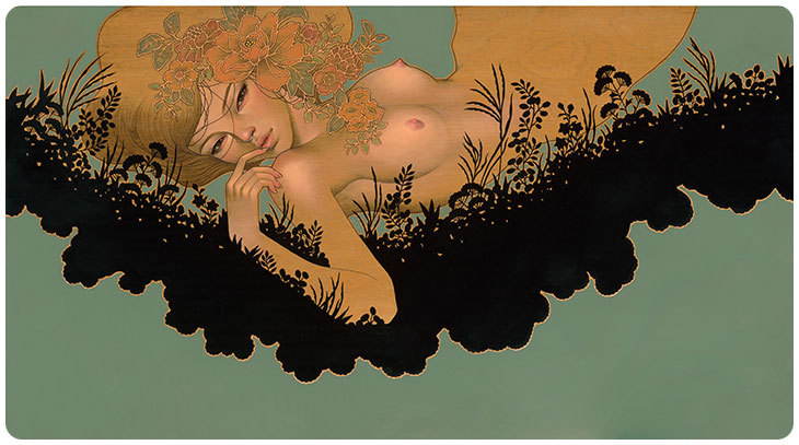 supersonicart:   Audrey Kawasaki’s “Hirari Hirari.” Above are all the gorgeous