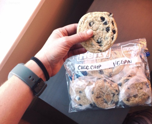 Vegan Chocolate Chip Cookies by Claudyne. Thank you!
