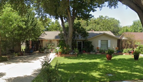 607 Rorary Drive in Richardson (TX), as it appears on Google Maps today. Jeremy lived here with his 