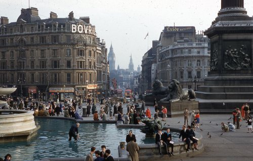 urbancentury:London, UK: Trafalgar Square, 1953.