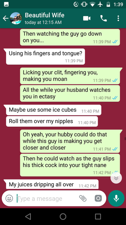 hotwife-texts:Part 3 (I think she likes the idea…)