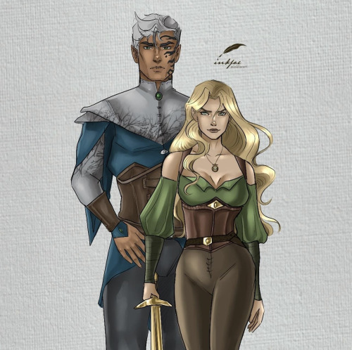 Throne Of Glass Characters & Couples Artist: Inkfaeart
