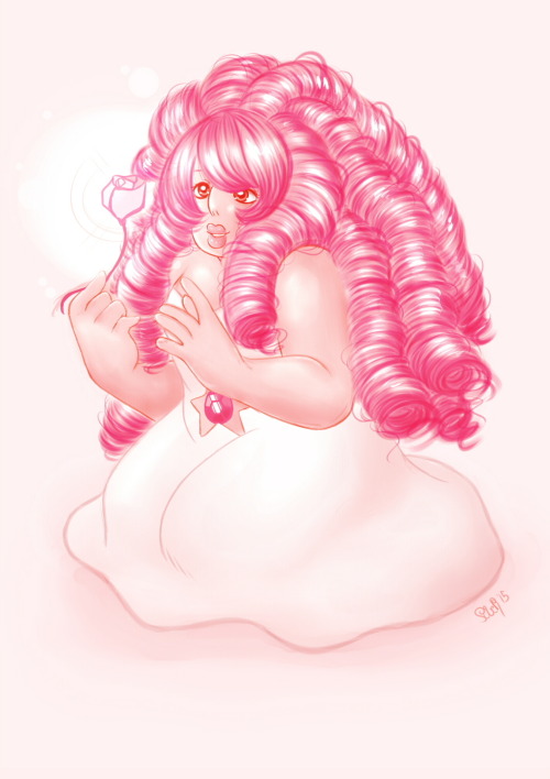 princesssilverglow:  Something before I head to bed again. I’m unbelievably tired!!!Rose with a Rose! :OI had fun drawing this~ She is just so pretty! But coloring that one was a huge pain… I still need to figure out how to use pink and rose colors.