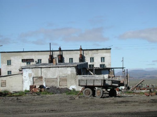 The Siberian village of Lorino, in Chukotsky District of the ChukotkaAutonomous Okrug (Russia).Sovie