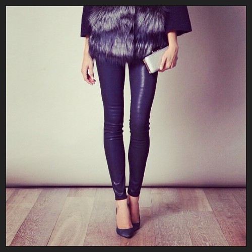 I think skinny jeans and trousers are the new hosiery. They let you see the shape of the legs and th