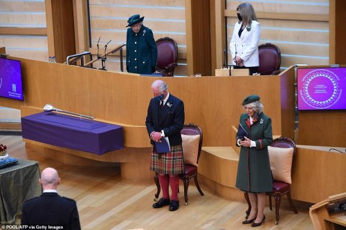 The Duke and Duchess of Rothesay accompany Her Majesty The Queen to the Opening Ceremony the of the 