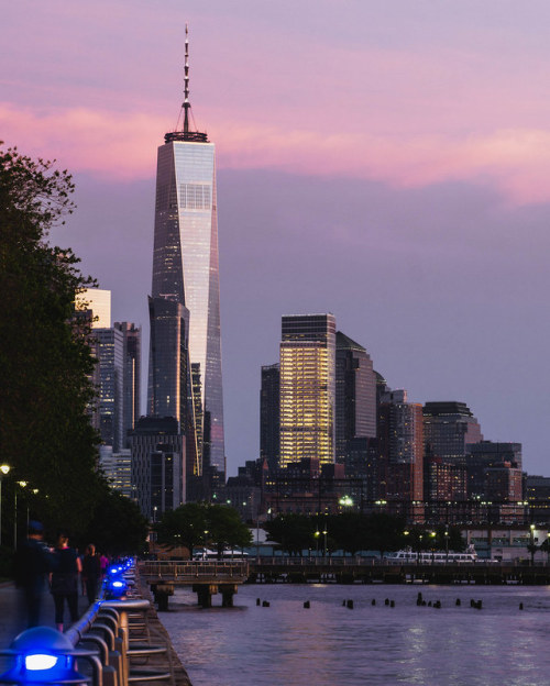 theskylinesblog: World Trade Center And Battery Park City From The West Side EsplandePhoto by Ben Pe