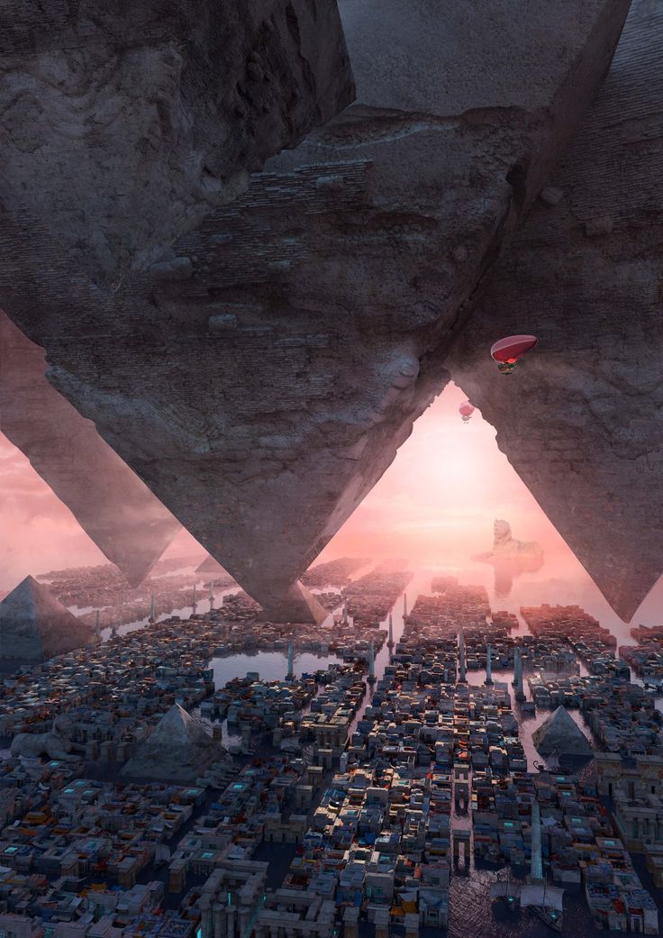fantasy-art-engine:  Fantasy Landscapes by Te Hu