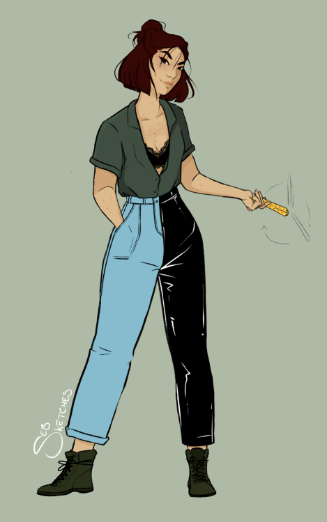 sebsketchs:modern outfit sketches for suki!the