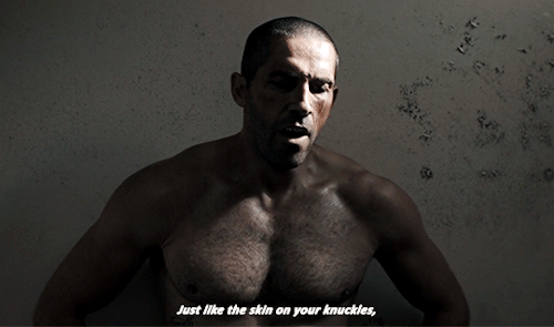 - Bodily pain can do that.Avengement (2019), dir. Jesse V. Johnson