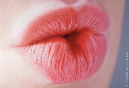 underplay:  p1ants:  A compilation of French artist Hubert de Lartigue’s stunning hyperrealistic lip paintings, all acrylic on canvas. “The beauty of women and girls inspire me, I always do my best on each work. I try to be real. My style is the