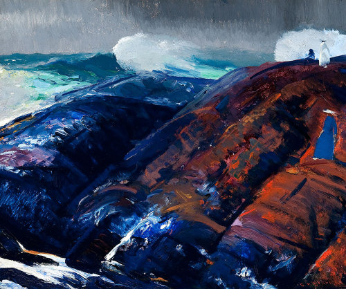 George BellowsSummer Surf1914 oil on board 62.6 x 72.7 x 4.8 cm (24 5/8 x 28 5/8 x 1 7/8 in.)