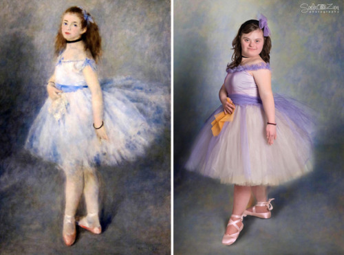 sixpenceee:  Children With Down Syndrome Recreate Famous Paintings To Prove That Everyone Is A Work Of Art Albanian photographer Soela Zani gives a new life to individual with Down Syndrome by recreating most famous paintings, and it’s been a great