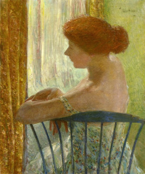 childe-hassam: Against the Light, 1910, Childe Hassam