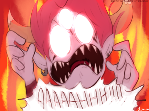 star-vs-the-fandoms-of-evil: Star and Marco and their wonderful tall angry demon friend Tom 