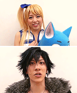 sarapyon:   Fairy Tail stage actors leaving a message after their performance ヾ(｡･ω･)ｼ