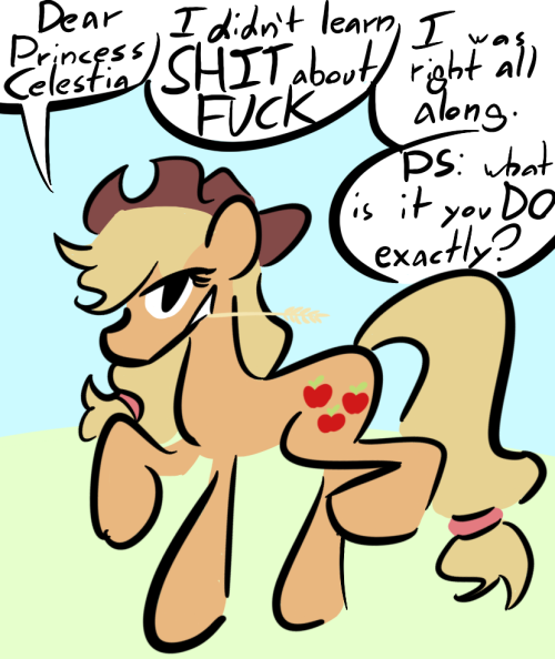 One Thing, Amongst A Great Many, That Always Pissed Me Off About Bronies Is When They Would Shit On Applejack.