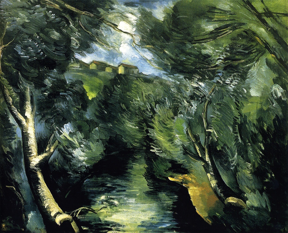 dappledwithshadow:  Landscape with River Maurice de Vlaminck - 1912