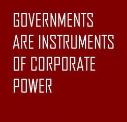 america-wakiewakie:  &ldquo;Government is the shadow cast by big business over society.&rdquo; — John Dewey. &ldquo;We do not have a two-party system anymore, we have one Business party with two factions.&rdquo; — Noam Chomsky. 