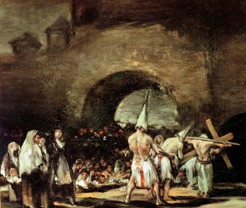 Francisco Goya - A Procession of Flagellants (1813).