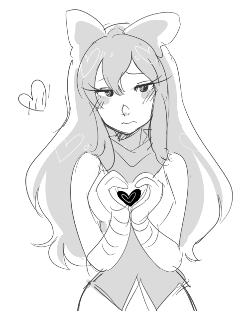 chiicharron: team rwby and heart hand signs and sum boys i just realized this would be perfect to post on vday lmao 