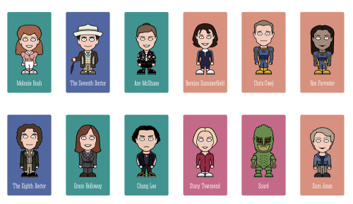 redscharlach:I am proud to present my biggest mini-Doctor Who art project ever: a poster featuring