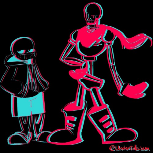 After 5 Whole Years Of Digital Art, I Finally Managed To Draw Full Body Drawings Of These Two Skeletons