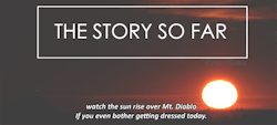 popnk:  The Story So Far - Mt. Diablo 