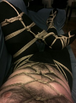 ropeandthings:My Friday night rope and movies