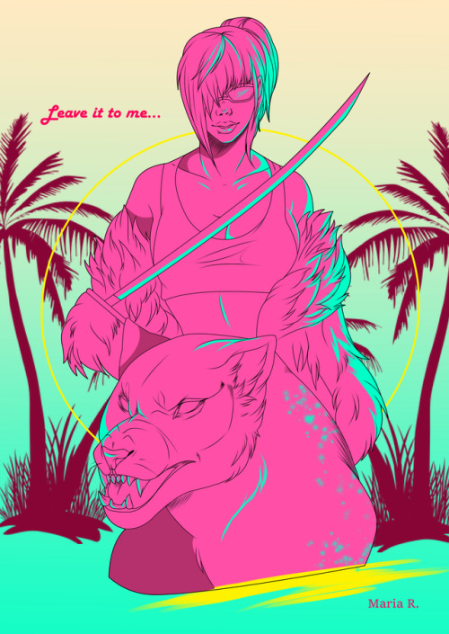 Ninja Girl from Hotline MiamiArt & Design by Me!To Purchase: Click Here