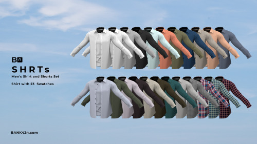 BN SHRTsBN Shirt and Shorts Set now available in Early Access! · Total 61 swatches; 23 swatches for 