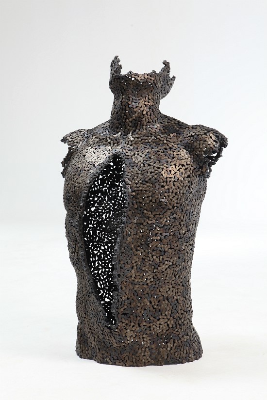 fuzzyimages:  fem-arts:  Sculptures Made from Bicycle Chains Seo Young Deok   Woah.