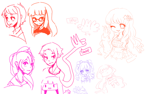 various drawpiles with other people – twitter handles in the image captions.or, in order: _che