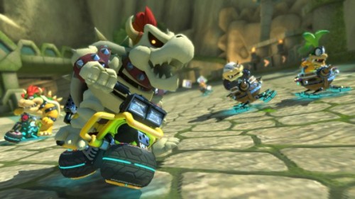 ampharos:  Higher-Res screens of Animal Crossing Villager, Dry Bones, Multi-Colored Shy Guys & Multi-Colored Yoshis from the Mario Kart 8 DLC.☆ 